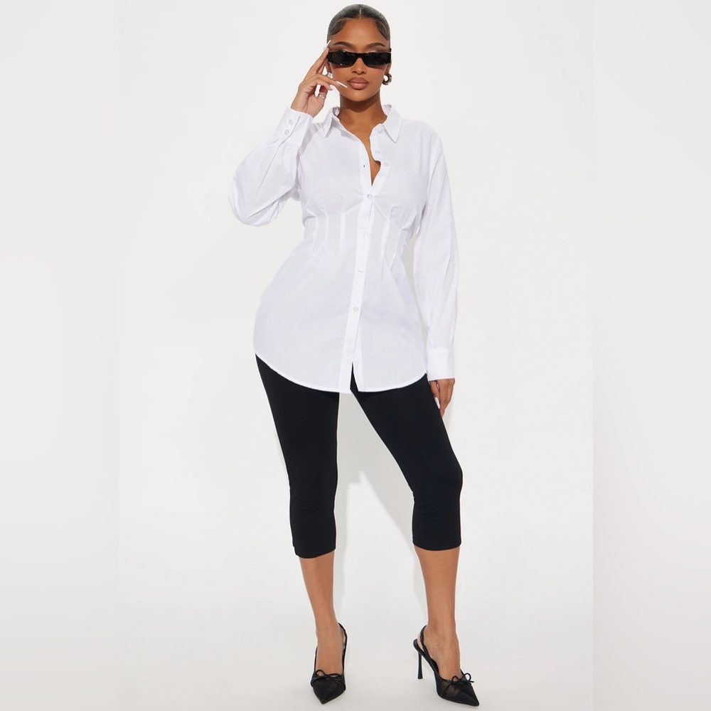 Charmed Life Poplin Shirt - Off White